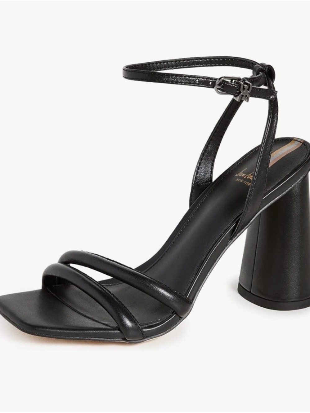 Women’s Black Strappy Block Heel Sandal